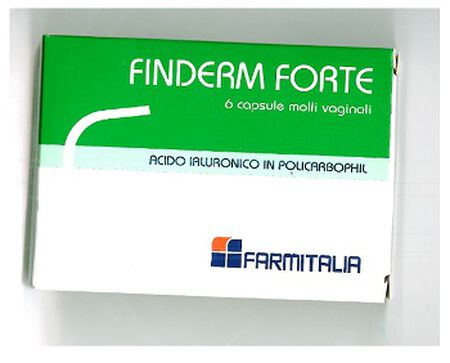 FINDERM FORTE CAPSULE MOLLI VAGINALI CONFEZIONE DA 6 PEZZI image not present