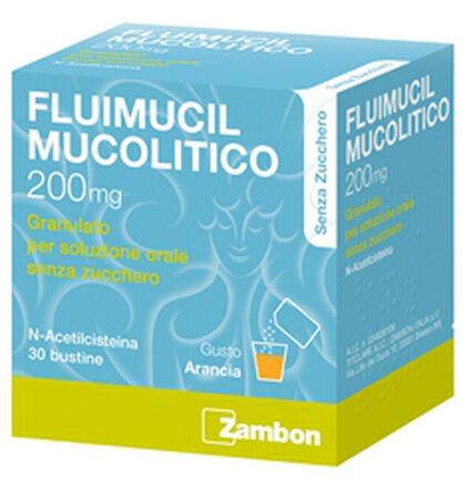 FLUIMUCIL MUCOLITICO*30 bust grat 200 mg senza zucchero image not present