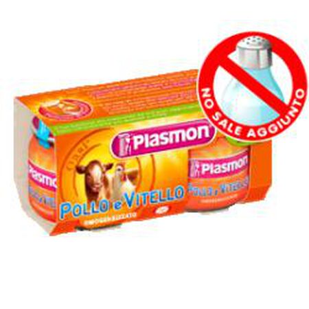 PLASMON OMOGENEIZZATO VITELLO POLLO 80 G X 2 PEZZI image not present