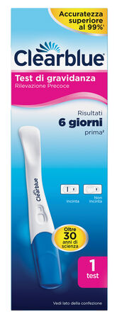 TEST DI GRAVIDANZA CLEARBLUE RILEVAZIONE PRECOCE 1 PEZZO image not present