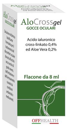 GOCCE OCULARI ALOCROSS ACIDO IALURONICO CROSS-LINKATO 0,2% E ALOE VERA 8 ML image not present