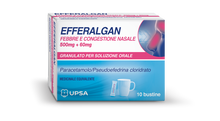 EFFERALGAN FEBBRE E CONGESTIONE NASALE*10 bust 1,5 g 500 mg + 60 mg