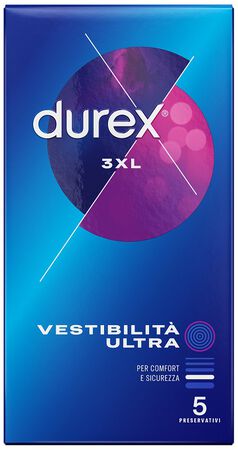 PRESERVATIVO DUREX 3XL VESTIBILITA' ULTRA 5 PEZZI image not present