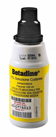 BETADINE*soluz cutanea 125 ml 10% image not present