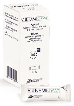 VULNAMIN PWD MEDICAZIONE INTERATTIVA IN POLVERE DI SODIO JALURONATO E AMINOACIDI 2 STICK PACK image not present