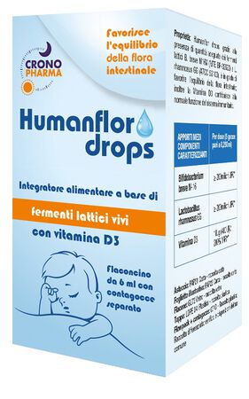 HUMANFLOR BABY DROPS 1 FLACONCINO 6 ML image not present