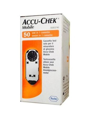 STRISCE MISURAZIONE GLICEMIA ACCU-CHEK MOBILE 50 TEST MIC 2 image not present