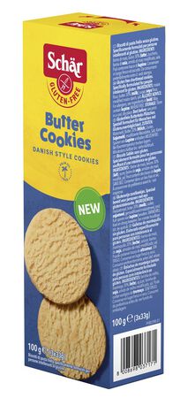 SCHAR BUTTER COOKIES BISCOTTI DI PASTAFROLLA 3 PORZIONI DA 33 G image not present