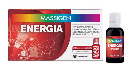 MASSIGEN ENERGIA 10 FLACONI DA 25 ML image not present