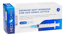 SIRINGA SOFT CAPACITA' 2,5ML AGO GAUGE 23 CONFEZIONE 10 PEZZI