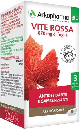 ARKO CAPSULE VITE ROSSA BIO 45 CAPSULE image not present