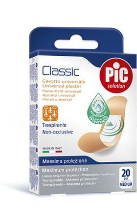 CEROTTO PIC CLASSIC 19X72 MM ANTIBATTERICO 20 PEZZI image not present