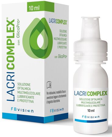 LACRICOMPLEX SOLUZIONE OFTALMICA MULTIMOLECOLARE LUBRIFICANTE PROTETTIVA 10 ML image not present