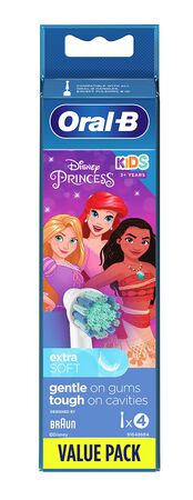 ORALB KIDS PRINCESS TESTINE SPAZZOLINO ELETTRICO 4 PEZZI image not present