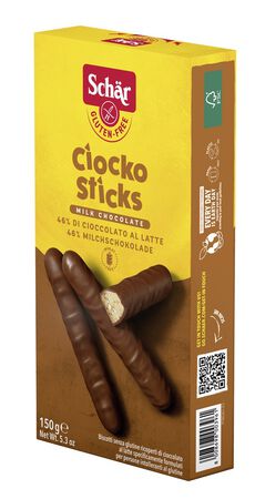 SCHAR CIOCKO STICK RICOPERTI DI CIOCCOLATO AL LATTE 150 G image not present