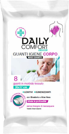 DAILY COMFORT SENIOR GUANTO DETERGENTE 8 PEZZI image not present