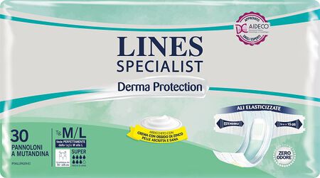 PANNOLONE A MUTANDINA LINES SPECIALIST DERMA SUPER M/L 30 PEZZI image not present