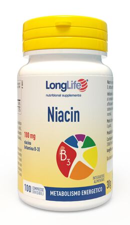 LONGLIFE NIACIN 100 MG 100 COMPRESSE image not present