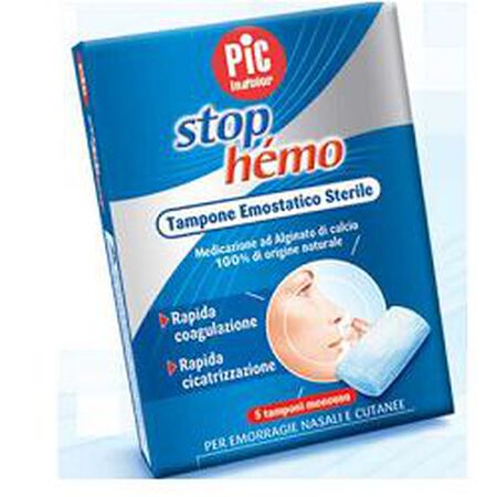 TAMPONE EMOSTATICO STERILE STOP HEMO 5BUSTE image not present