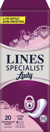 PANNOLONE SAGOMATO LINES SPECIALIST ULTRAMINI 20 PEZZI image not present