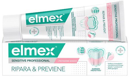 DENTIFRICIO ELMEX SENSITIVE RIPARA & PREVIENE 75 ML image not present