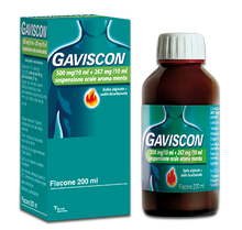 GAVISCON*orale sosp 500 mg + 267 mg/10 ml 200 ml menta