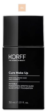 KORFF CURE MAKE UP FONDOTINTA INVISIBLE EFFETTO NUDE 01 image not present