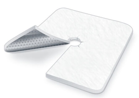 MEDICAZIONE TRACHEOSTOMIA METALLINE STERILE 8X9CM 50 PEZZI image not present