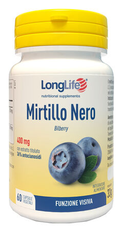 LONGLIFE MIRTILLO NERO 60 CAPSULE VEGETALI image not present