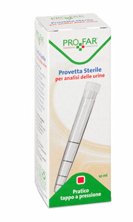 PROVETTA STERILE PER ANALISI DELLE URINE 10 ML PROFAR image not present