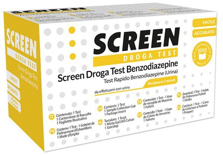 SCREEN DROGA TEST BENZODIAZEPINE CON CONTENITORE URINA image not present