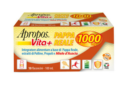 APROPOS VITA+ PAPPA REALE 1000MG 10 FLACONCINI DA 10 ML image not present