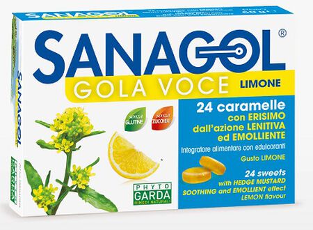 SANAGOL GOLA VOCE SENZA ZUCCHERO LIMONE 24 CARAMELLE image not present