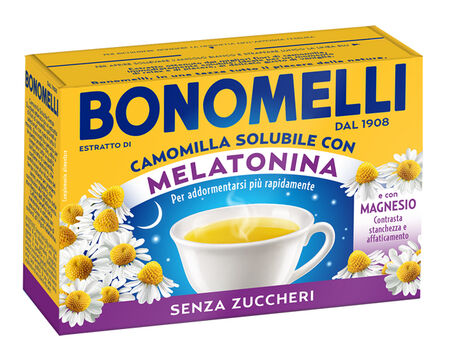 CAMOMILLA SOLUBILE MELATONINA MAGNESIO 16 BUSTINE image not present