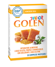 CEF GOLEN JUNIOR 30 COMPRESSE MASTICABILI CEF GOLEN JUNIOR 30 COMPRESSE MASTICABILI