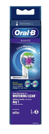 ORALB 3DWHITE EB18 TESTINA PER SPAZZOLINO ELETTRICO 3 PEZZI image not present