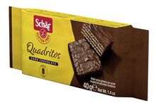 SCHAR QUADRITOS WAFER CON CACAO RICOPERTI DI CIOCCOLATO FONDENTE 40 G