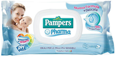 PAMPERS PHARMA SALVIETTE SENS 63 PEZZI image not present