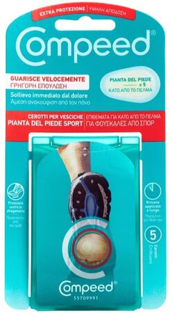 COMPEED CEROTTI PER VESCICHE PIANTA PIEDE SPORT 5 PEZZI image not present