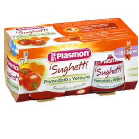PLASMON SUGHETTO POMODORO E VERDURE 80 G X 2 PEZZI image not present