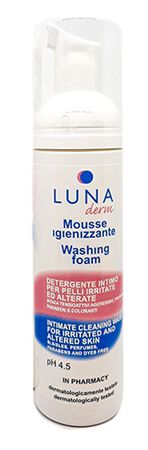 LUNADERM MOUSSE IGIENIZZANTE DETERGENTE INTIMO PELLI IRRITATE ED ALTERATE 150 ML image not present