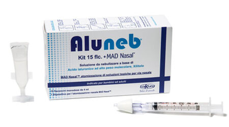 ALUNEB KIT SOLUZIONE ISOTONICA 15 FLACONCINI DA 4 ML + MAD NASAL ATOMIZZATORE image not present
