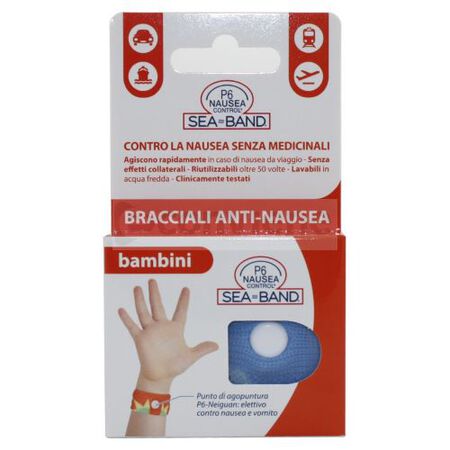 BRACCIALE ANTI NAUSEA PER BAMBINI P6 NAUSEA CONTROL 2 PEZZI image not present