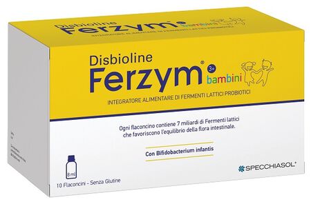 DISBIOLINE FERZYM BAMBINI 10 FLACONCINI DA 8 ML image not present