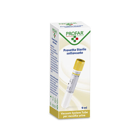 PROVETTA STERILE PER RACCOLTA URINE ASPIRAZIONE SOTTOVUOTO 10 ML PROFAR image not present