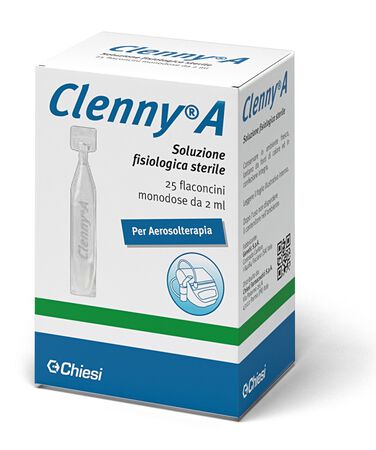 CLENNY A SOLUZIONE FISIOLOGICA STERILE PER AEROSOLTERAPIA 25 FLACONCINI MONODOSE DA 2 ML image not present
