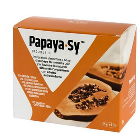 PAPAYA-SY 20 BUSTINE 92 G POLVERE OROSOLUBILE image not present