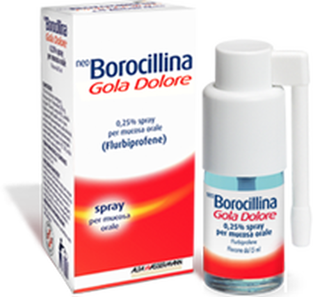 NEOBOROCILLINA GOLA DOLORE*1 flaconcino spray 15 ml 37,5 mg menta image not present