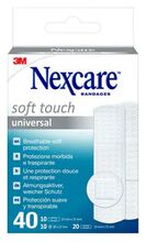 CEROTTO PREPARATO 3M NEXCARE SOFT TOUCH UNIVERSAL 3 MISURE 20 CEROTTI 19X72MM + 10 CEROTTI 25X72MM + 10 CEROTTI TONDI 22,5MM