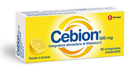CEBION MASTICABILE LIMONE VITAMINA C 500 MG 20 COMPRESSE image not present